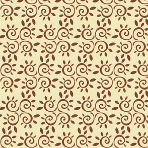 brown and cream tile