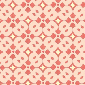 coral and rose tile