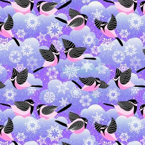 Pink and purple Carefree Snow Day