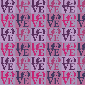 Dachshund Love Pink & Violet