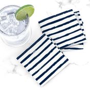Painted Navy Blue Stripes (Grunge Vintage Distressed 4th of July American Flag Stripes)
