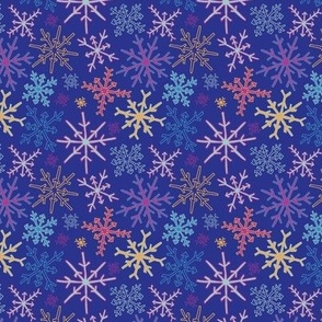 Snowflake Party in Purple