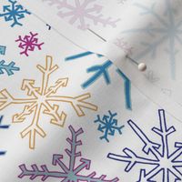 Hand-Drawn Snowflake Party