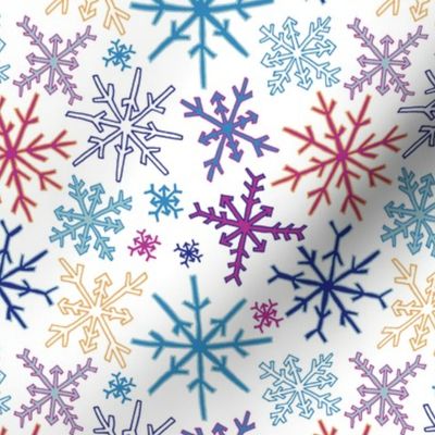 Hand-Drawn Snowflake Party