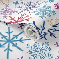 Hand-Drawn Snowflake Party