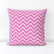 Three Inch Dark Pink and Light Pink Chevron Stripes