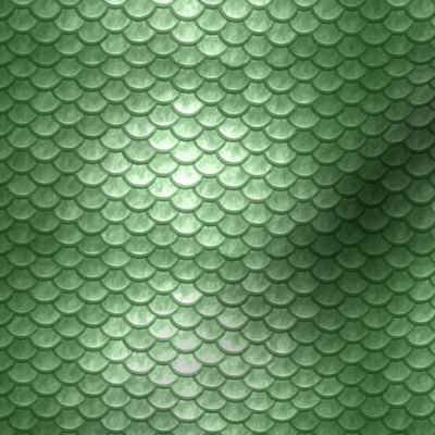 GREEN METALLIC SCALES | Spoonflower