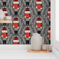 nutcracker christmas (smaller)// charcoal black and red design xmas holiday design