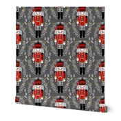 nutcracker christmas (smaller)// charcoal black and red design xmas holiday design