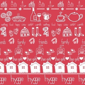 Hygge White on Red