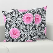 Rustic_pink_Dahlia_white_lace_black