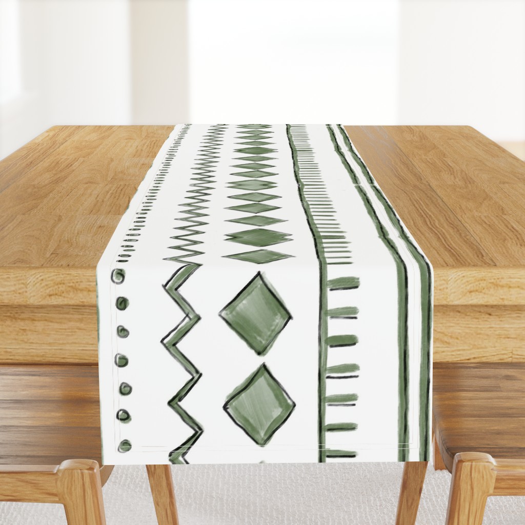 Painted Tribal in Green 