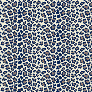Leopard Spots In Marine Blue