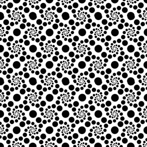 Black spiral dots