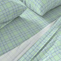 pistachio blue hydragea plaid