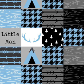 Baby blues - little man - tipi wholecloth
