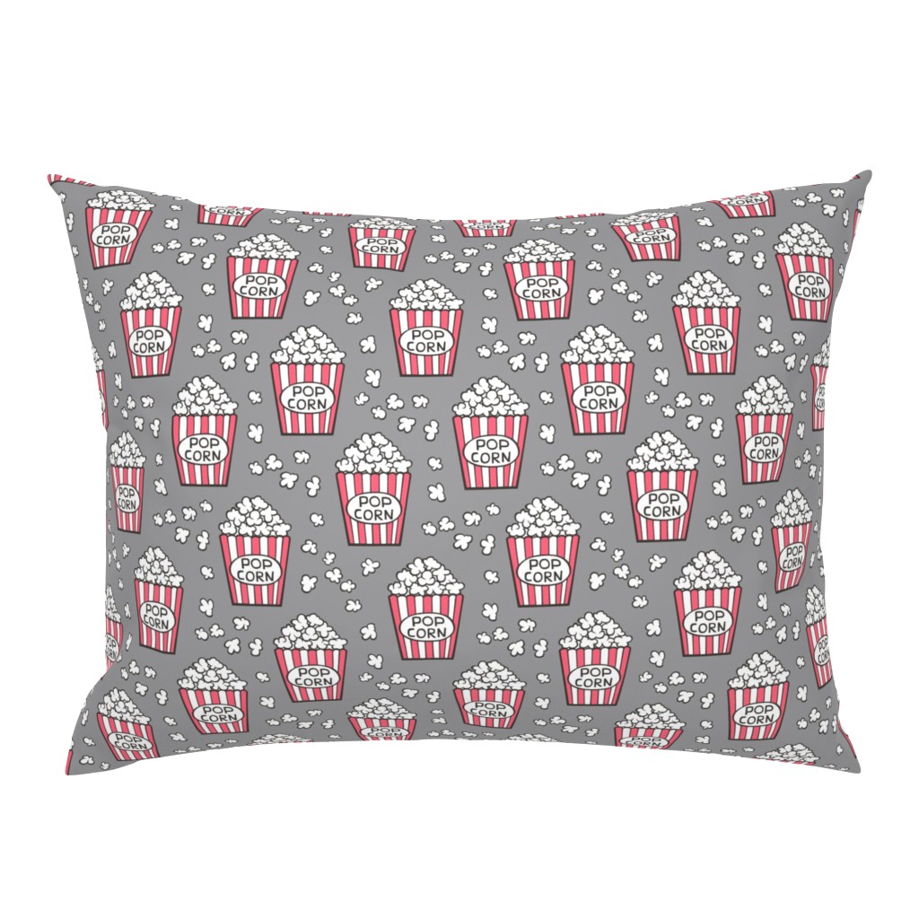 Popcorn on Grey