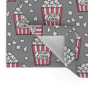 Popcorn on Grey