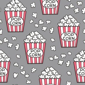 Popcorn on Grey