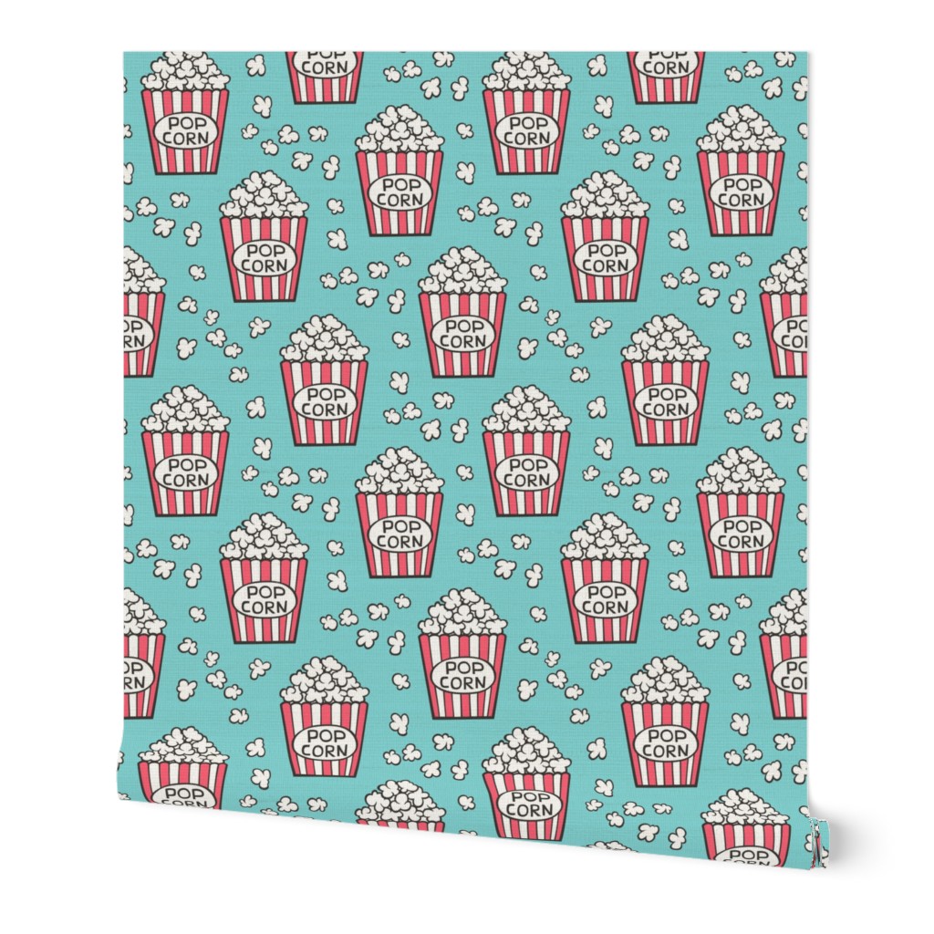 Popcorn on Blue