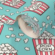 Popcorn on Blue