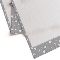 white stars on grey