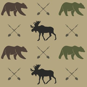 moose bear and arrows - C2