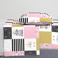 Be a Unicorn - Wholecloth Cheater Quilt