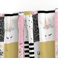 Be a Unicorn - Wholecloth Cheater Quilt