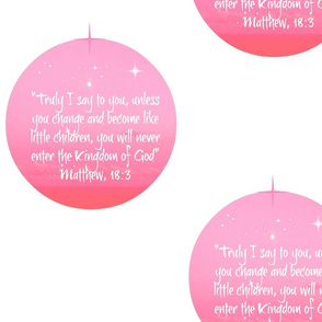 Collection - My Christmas Message Wrap (pink) by E. van de Craats 131117 - Matthew, 18:3-ed