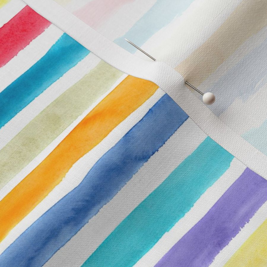 Colorful watercolor stripes