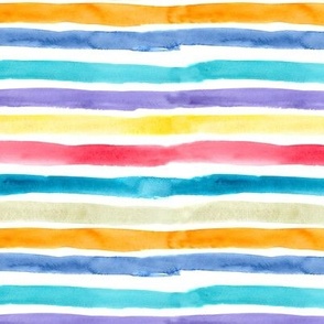 Colorful watercolor stripes