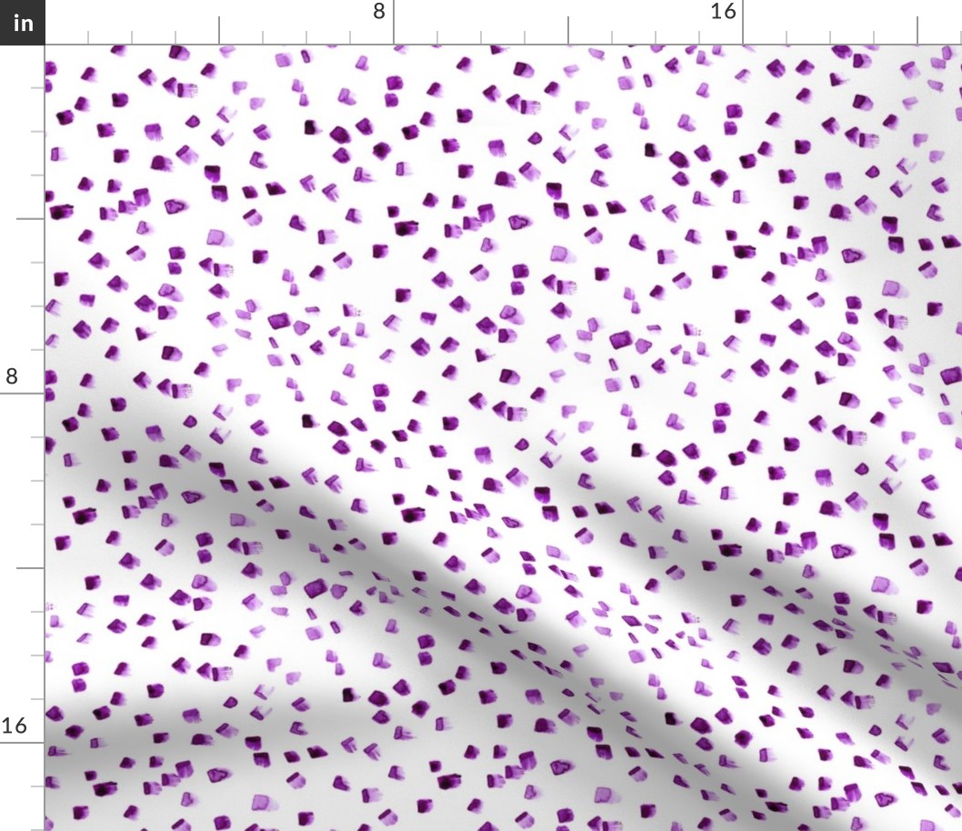 Purple brushprints