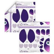 Cut & Sew Purple Owl Plush