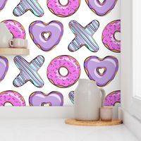 (jumbo scale) xo shaped donuts - multi