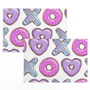 (jumbo scale) xo shaped donuts - multi