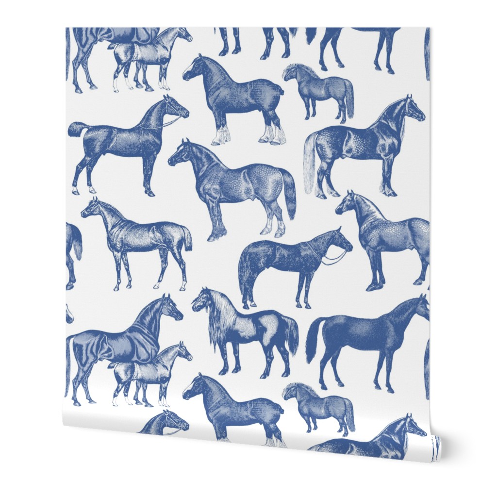 Blue Horse Pattern 