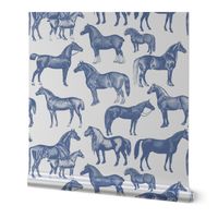 Blue Horse Pattern 