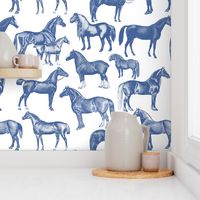 Blue Horse Pattern 