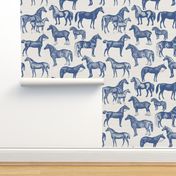 Blue Horse Pattern 