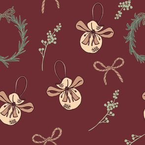 Holiday Wreath Pattern