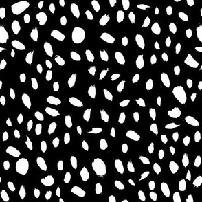 Dots on black