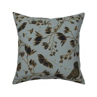 ORCHID OWL BLACK - FRENCH GREY 