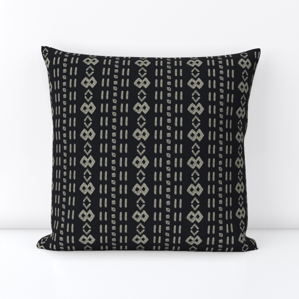 Black African Mud Cloth