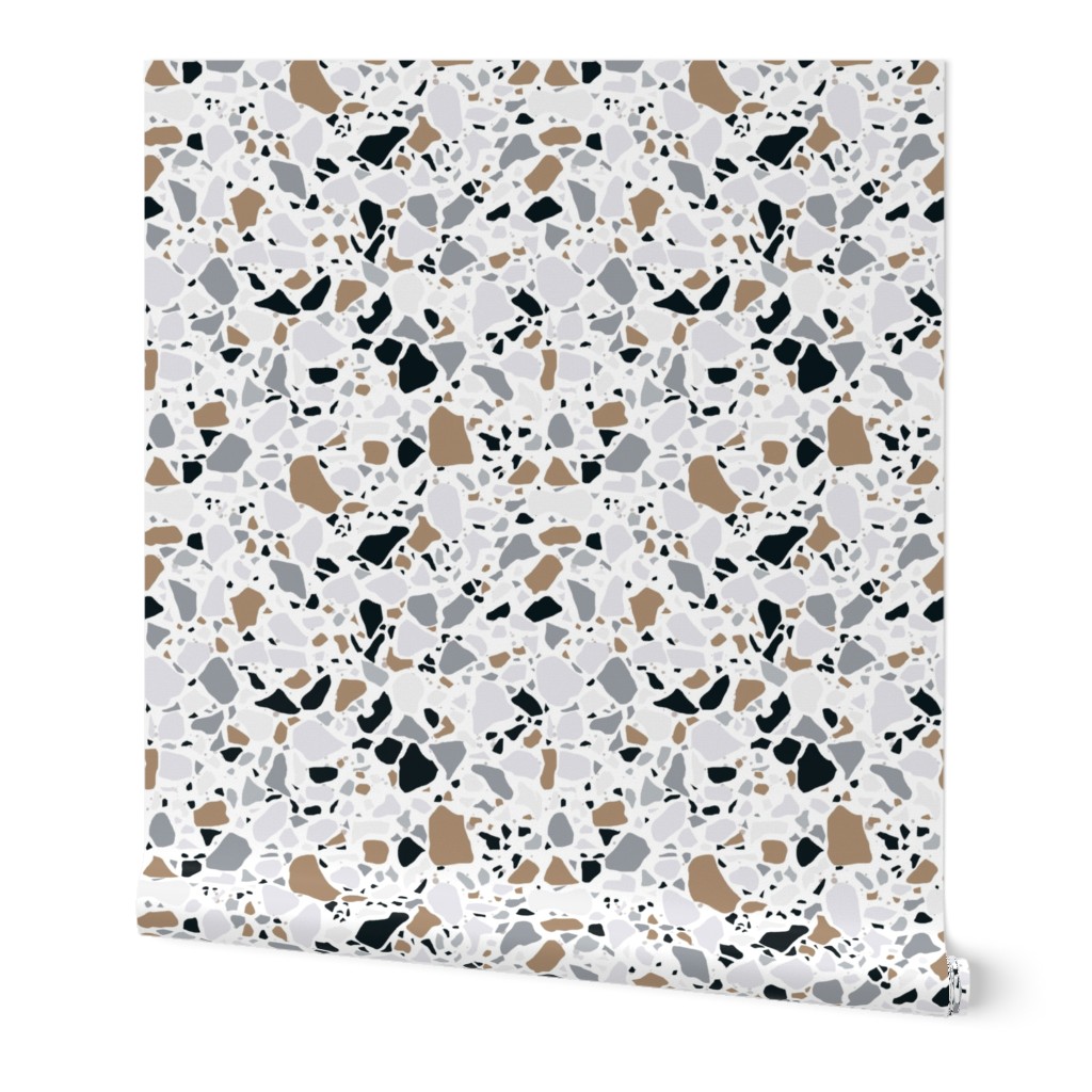 Terrazzo stone on white Medium Scale