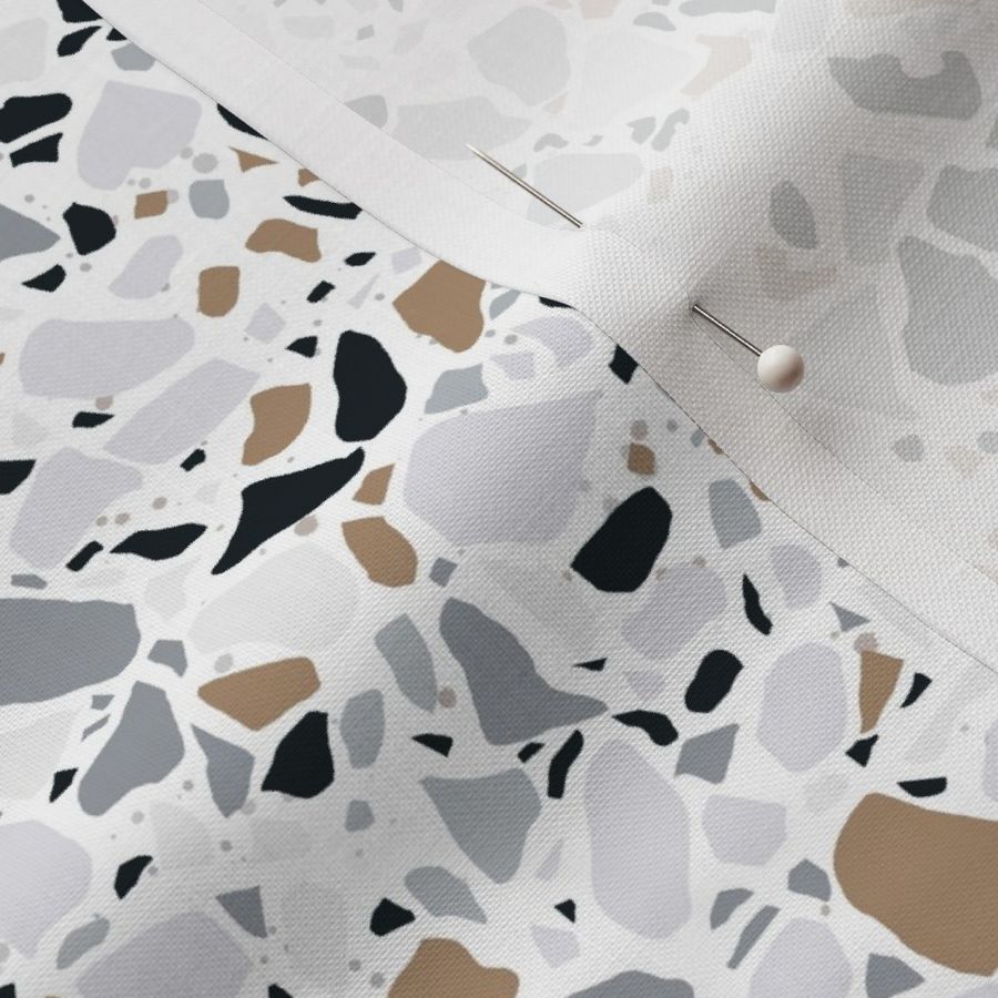 Terrazzo stone on white Medium Scale