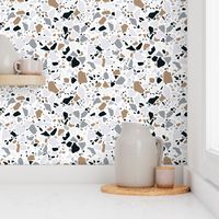 Terrazzo stone on white Medium Scale