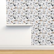 Terrazzo stone on white Medium Scale