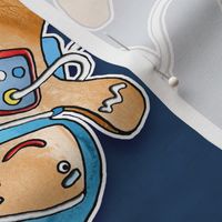 Gingerbread Astronauts - large