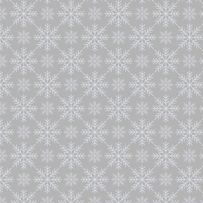 Snowflakes on Gray